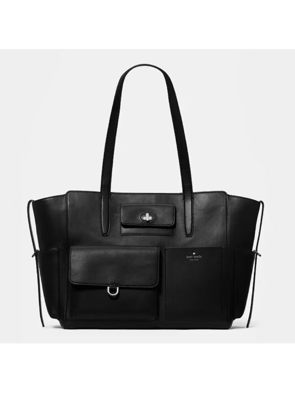 Kate Spade Cargo Leather Large Tote Bag Black